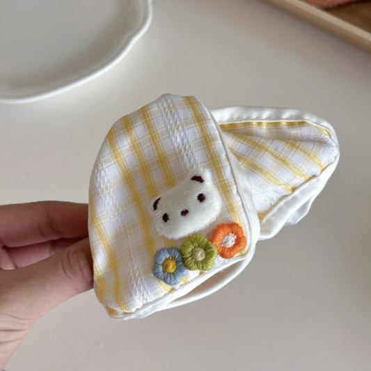 Cute Striped Bear Claw Clip