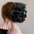 Black Ribbon Bow Hair Clip