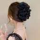 Black Ribbon Bow Hair Clip