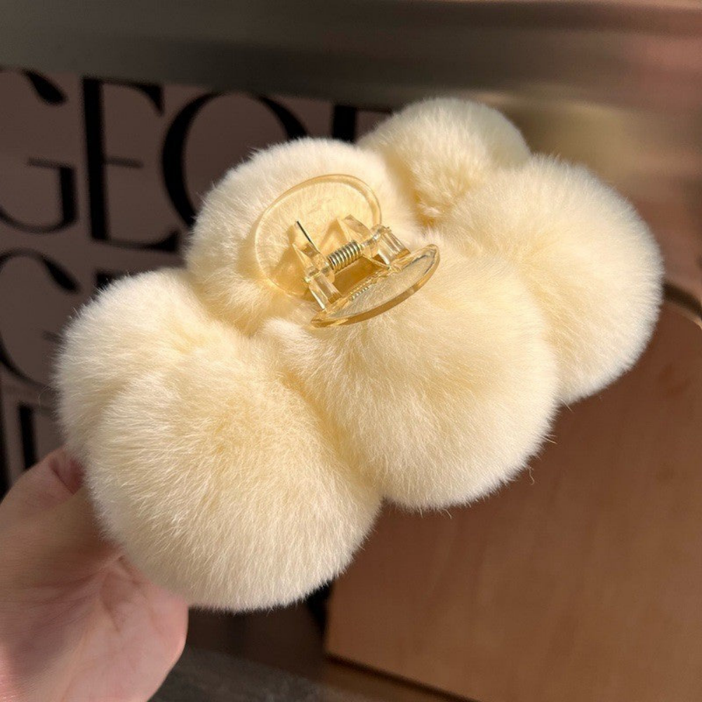 Luxury Rex Rabbit Fur Plush Hair Claw