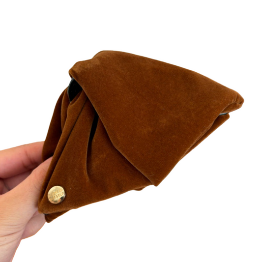 Wine Red Velvet Triangle Hair Clip