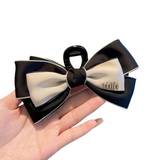 Double-Sided Pearl Bow Hair Clip