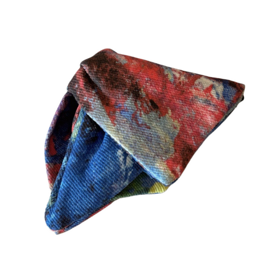 Denim Fabric Triangle Claw Clip